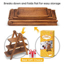 3 Tier Serving Tray Wood Tiered Tray Decor Cake Stand Farmhouse Tiered Tray Party Serving Dishes And Platters Trays