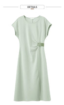 AMII Minimalist Summer Casual Dress for Women 2025 Solid Round Neck Sleeveless Dresses Lady Fashion Slim Straight Skirt 12512031