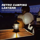 LuminaRetro BF668 Vintage Stepless Dimming COB Camping Lantern | IPX4 Waterproof Rechargeable Emergency Light