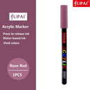Jupai 1PCS Acrylic Marker Pens Plumones 24Color Painting Stationery Ceramic Glass Fabric Graffiti Waterproof Water-based