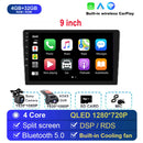 适用于Univers车载收音机的Android 14 双DIN Apple Carplay车载多媒体播放器 GPS Android Auto IPS屏幕 RDS DSP车载音响