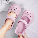STRONGSHEN Women Summer Platform Clogs Sandal Outdoor Non-slip EVA Mary Jane Hole Shoes Beach Slippers Women's Sandalias Muje