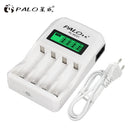 PALO 4/8 Slot 1.2V Smart Battery Charger LCD Display for AA AAA NiCd NiMh Rechargeable Battery LR03 LR06 Batteries Fast Charging