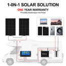 DOKIO 18V 100W/200W/400W 柔性太阳能电池板 防水单晶太阳能电池板 露营房车家用12V充电
