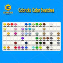 Gobricks 10PCS 65578 Bricks Bar Angled Parts with Stud on End Compatible MOC Building Block Adult Kids DIY Education ﻿Creative