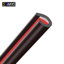 The Quiet Edge | U-Profile Rubber Door Guard, 5 Metre Roll