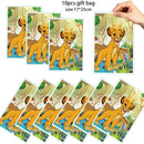 Lion King Simba Party Decorations Disposable Tableware Cup Plate Napkin Tablecloth Cake Topper Banner for Kids Party Supplies