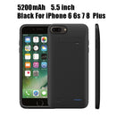 品证 6200毫安电池充电壳适用于iPhone 6 6S 7 8 Plus 充电壳适用于iPhone X XR Xs Max 便携式移动电源充电器