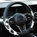 Cow Print Car Steering Wheel Cover Leather Non-slip Universal Fit Wheel Protector for BMW X1 X3 X5 e30 e46 e60 e90 f30