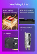 MAXSUN AMD Series Radeon RX580 8G Graphics Cards RX5500XT Video Card RX6500XT 4G RX5700 for Gaming Computer GPU Card