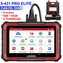 2025 New LAUNCH X431 PRO ELITE 8 inch Car Diagnostic Tools OBD OBD2 Scanner All System CAN FD DOIP Bidirectional 32 Reset Coding