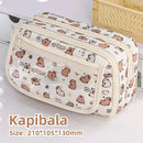 High Quality Kapibara Cartoon Pencil Case with Flip Top for Easy Access and Large Capacity for Stationery Storage