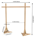 10x10ft Wooden Wedding Arch Backdrop Stand for Party Anniversary Bridal