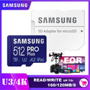 三星EVO Plus存储卡 32GB/SDHC 64GB/128GB/256GB/512GB SDXC Micro SD/TF闪存卡 MicroSD UHS-1 适用于手机无人机相机