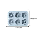 6 Donut Cake Silicone Molds Kitchen Baking Cookie Mold High Temperature Resistant Baking Tray Donut Making Mold Cake Accessories