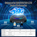 CarlinKit S2 CarPlay Ai Box LED Android 13 Streaming Box 64G/128G Qualcomm 8-Core Split Screen Car Intelligent System Play Video