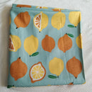 Graceful Pink Green Stripe Fruit  Series Apple Banana Printed Cotton Fabric 50x160cm For DIY Sewing Bedding Quilting Cloth Decor