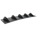 Universal 5 Fin Spoiler Modification Kit Car Rear Bumper Lip ABS Rear Shark Chassis Fin Style Curved Bumper Lip Diffuser