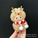 Labubu 配饰衣服 适用于 V1 V2 V3 V4 Labubu 圣诞鹿套装 Labubu 红色服装 圣诞时尚礼物