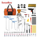 SucceBuy Paintless Dent Removal Rods Stainless Steel Rods Car Dent Repair Kit Glue Puller Kit for Auto Dent Removal Door Dings