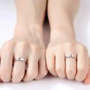 Sun Moon Couple Rings Set Open Adjustable Ring Eachother Lovers Minimalist ring gift Engagement Wedding Rings Bride Jewlery