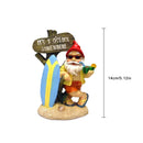 Cute Creative Naughty Gnome Dwarf Garden Decor Statue Old Man Fairy Ornament Easter Dumbbell Weightlifting Gnome Sculpture