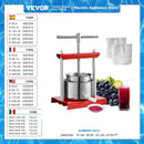 VEVOR 2L 3L 6L 手动水果压榨机 不锈钢家用手动榨汁机 苹果酒蔬菜榨汁机 适用于家用厨房