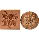 DIY Wooden Shortbread Mold Raspberry Heart Carved Gingerbread Cookie Mold Kitchen Cutter Molds For Valentine's Day Easter Party