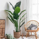 80cm Tropical Plants Large Artificial Banana Tree Fake Plastic Palm Tree Leaves For Home Garden Wedding Decor