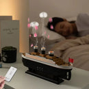 Steamship Essential Oil Air Humidifier Home 250Ml Remote Control Ultrasonic Jellyfish LED Night Light Cool Mist Aroma Diffuser