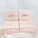 Personalize Bridesmaid Gifts Box Empty Party Proposal Wedding Card Custom Name Stickers Labels Box for Mother Birthday Idea Logo