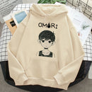 Omori 连帽衫女 y2k 审美 Kawaii 卫衣 y2k 连帽衫女原宿运动服