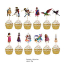 Coco Theme Paper Cup Bag Plate Tablecloth Straw Blowout Balloon Banner Cake Topper Card Show Party Decoration Supply Favor Gift
