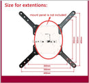 X400 VESA Extension Adapter 400x400mm for 14-55" Movable Folding LCD TV Floor Stand TV Mount Cart Display Rack