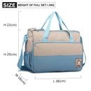 Miss Lulu Set of 5 Baby Wrap bag Mother Diaper bag with handbag bag Shoulder bag Bottle Holder & Wrap Backs