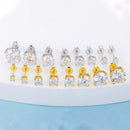 Real 0.1-3CT Test Passed Moissanite Diamond Stud Earrings for Women S925 Silver Platinum Plated Bride Wedding GRA Fine Jewelry
