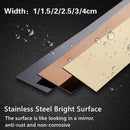 5M Mirror Wall Sticker Gold Silver Stainless Steel Decor Line for Home Background Wall Ceiling Edge Strip Living Room Decoration
