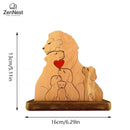 Wooden Family Puzzle Personalized Name Puzzle Wooden Lion Puzzle Art Home Decor Christmas Thanksgiving A warm gift for mom