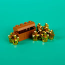 MOC 自动取款机 珍贵金蛋矿石 钻石积木 珍贵保险箱 木桶银行卡 积木玩具