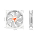6-1PC COOLMOON 12cm Hydraulic Bearing Computer Chassis Cooler Radiator 4Pin PWM 5V 3Pin ARGB Aura Sync PC Case Water Cooling Fan