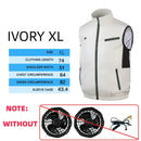 2024 Cooling Vest Ice Fan Vest Heat Resistant Sleeveless Workwear Breathable Wearable Cooling Fan Vest for Hot Weather Work