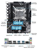 JIESHUO X99-JSD4 Gaming Motherboard LGA2011-3 DDR4 Dual Channel PCIe X16 M.2 SSD Desktop Mainboard with Intel Xeon E5 2680 CPU