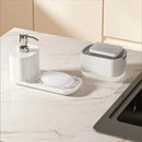 The Cascade | Countertop Soap Dispenser, Sponge & Towel Caddy