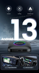 The LinkBox | Android 13 Car TV Box 8+128GB with Wireless CarPlay & Android Auto