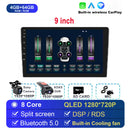 适用于Univers车载收音机的Android 14 双DIN Apple Carplay车载多媒体播放器 GPS Android Auto IPS屏幕 RDS DSP车载音响