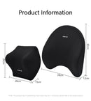 Car Lumbar Support Headrest Neck Pillow Support Universal Soft Neck Pillows Cushion Car Memory Foam Lumbar Pillow Back Support