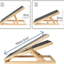 BRIEFNESS Multi-Purpose Car High Bed Pet Ramp with Non-Slip Carpet Adjustable Folding Pet Ladder Convenient Auxiliary Steps