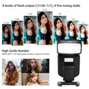 Andoer Flash Speedlite GN40 Adjustable LED Fill Light On-camera Flash With Bracket Replacement for Canon Nikon DSLR Cameras