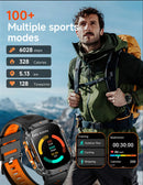 New Outdoor 10ATM Waterproof Swim Smart Watch Men GPS Compass Flashlight 540mAh Large Battery Bluetooth Call Sport HD Smartwatch