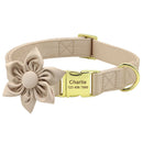 Personalized Dog ID Collar Cute Bowknot Pet Necklace Dog Buckle Collars With Bow Tie Flower Accessories For Small Large Dogs